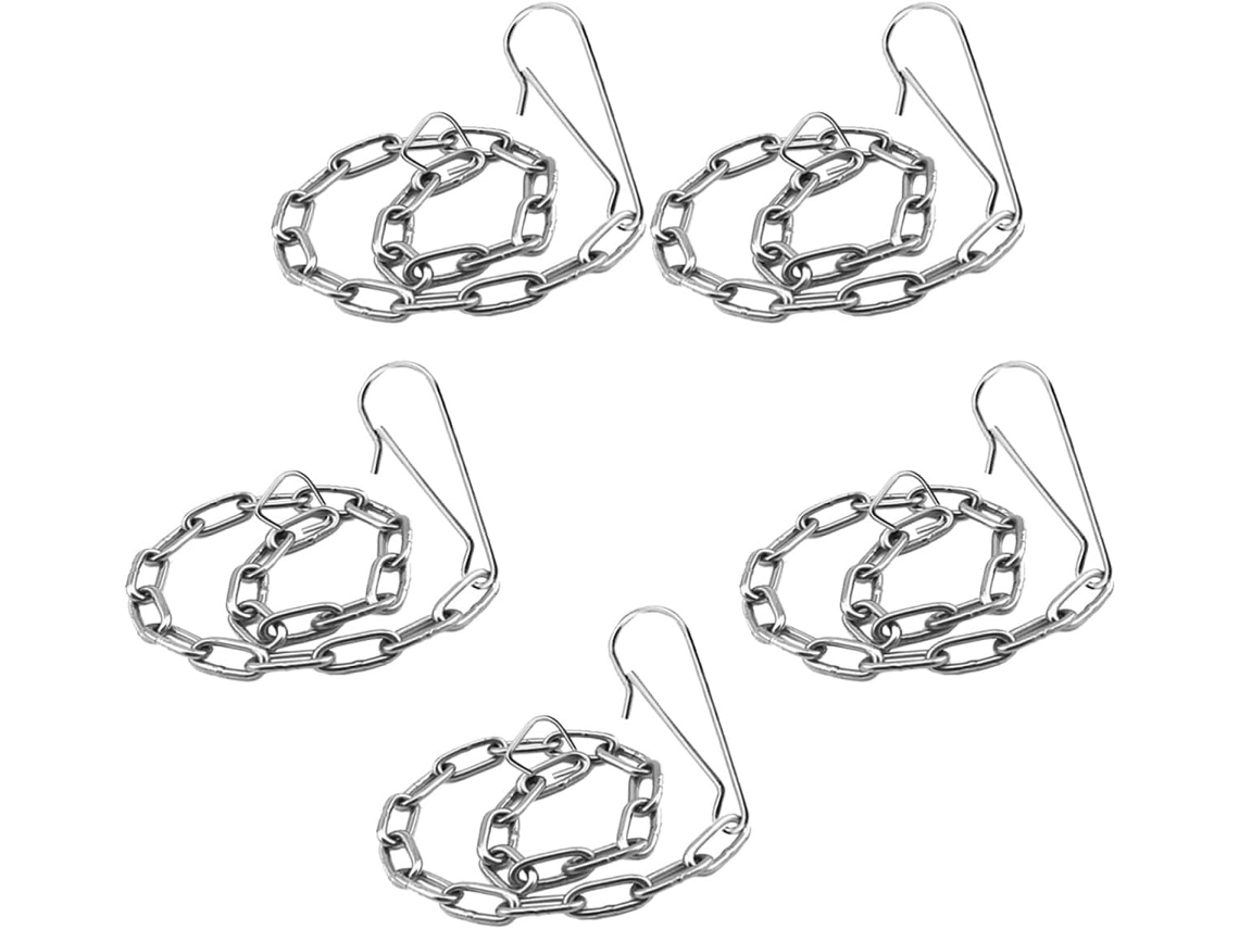 Conjunto De 2 Correntes De Reposição Para Vaso Sanitário Em Aço Inoxidável, Fácil Instalação, 5 Peças X 2