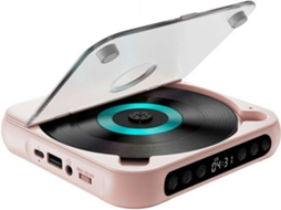 Leitor Cd Portátil Com Bluetooth, Alto-falantes 5.3, De De Mesa Retrô, De Recarregável Para Casa/carro
