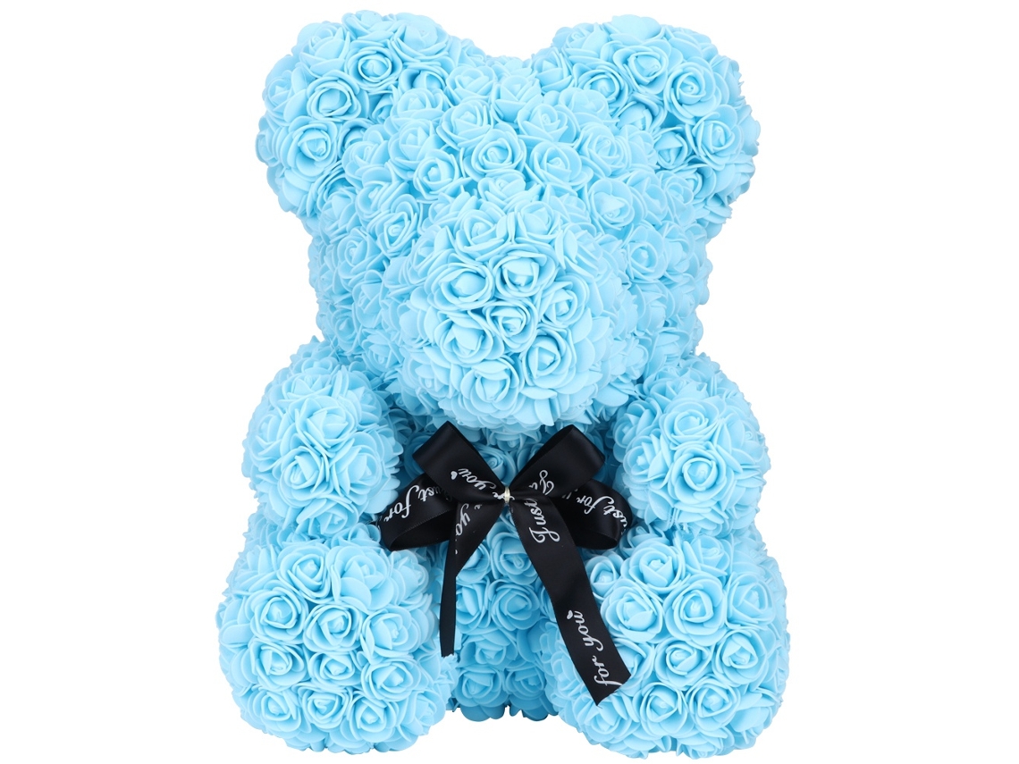 Flor Artificial Rosa Urso Decor para Aniversário