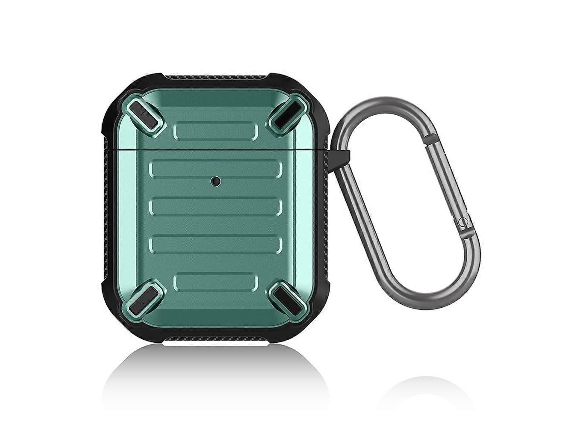 Lurelia Capa Protetora Para Airpods 1 Em Silicone E Tpu E Pc À Prova De Choque Verde