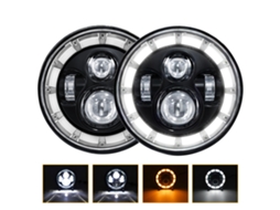 2 Pcs 7 Inch Led Headlights Waterproof Round Headlamps High Low Beam Drl Turn Signal For Cars Motorcycles
