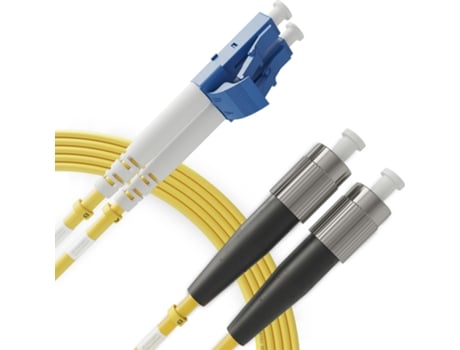 Cabo de fibra óptica duplex monomodo LC para FC OS1 (30 metros - 1 unidade) - Patch Cord de fibra óptica dupla UPC/UPC - 9/125 (LSZH) BEYONDTECH