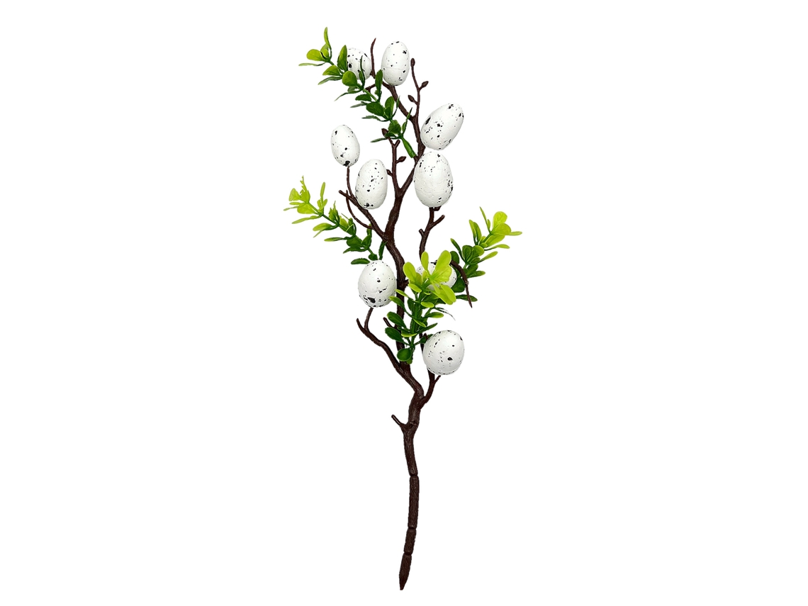 Ramo de ovos de Páscoa spotted com 35cm de comprimento para decoração festiva LAXISCREED