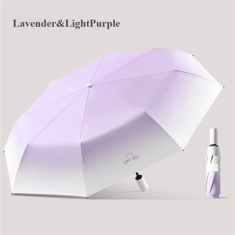 Guarda-chuva Automático Degradê (roxo 6k), Guarda-chuva Duplo Extragrande, Dobrável