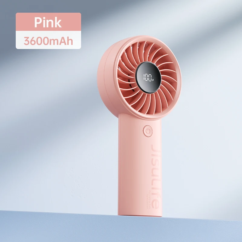 Ventilador Portátil MDUG com 5 velocidades, visor LED, bateria de 3600mah