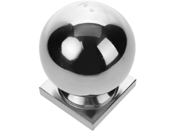Bolas De Aço Inoxidável Para Corrimão, Confiáveis E Decorativas, Com Ponteira Prateada.