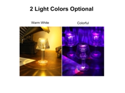 Lâmpada de Mesa de Cristal Moderna Glam com Luzes Strass Decorativa para Quarto Sala Estudo Escritório Bateria Incluída