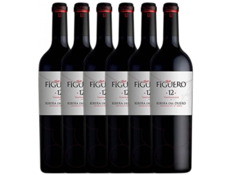 Vinho FIGUERO Figuero 12 Meses Tempranillo Ribera Del Duero Crianza (0.37 L - 6 unidades)