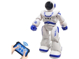Melhor Presente Para Crianças, Robô Rc Programável Inteligente Com Controle Infravermelho, Brinquedos Para Dançar E Cantar (azul)