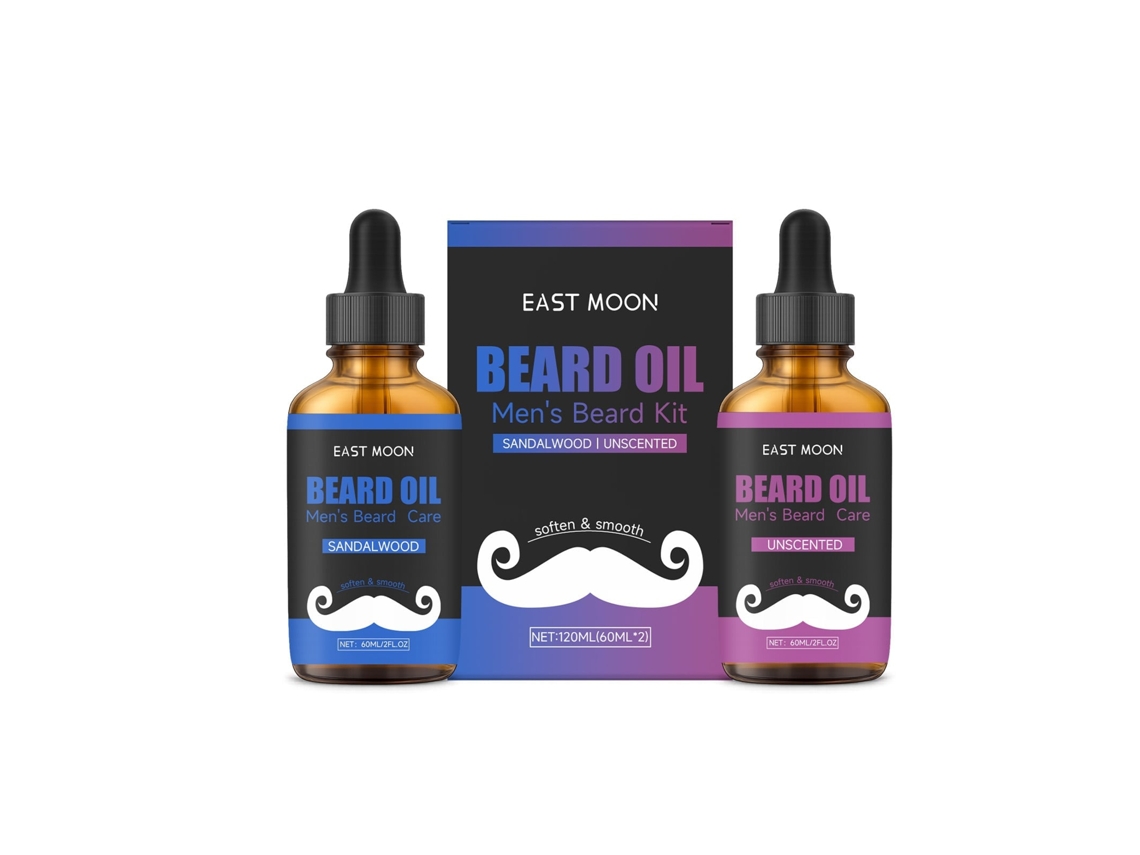 Kit Óleo East Moon Nutrição Suave para Barba e Área Facial LAXISCREED