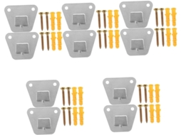Conjunto Com 5 Suportes De Parede Em Aço Para Ventiladores