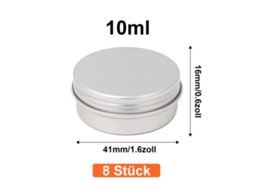 KOFIHETY Pote De Alumínio, Pote Para Creme De Viagem Com Tampa, Pote Vazio Para Batom, Creme Cosmético, Velas Pequenas