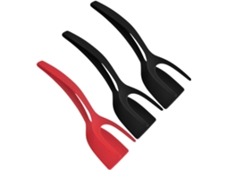 Pinça De Cozinha Multifuncional Ukcoco Silicone, 3 Peças, Para Churrasco E Culinária Design Prático Material