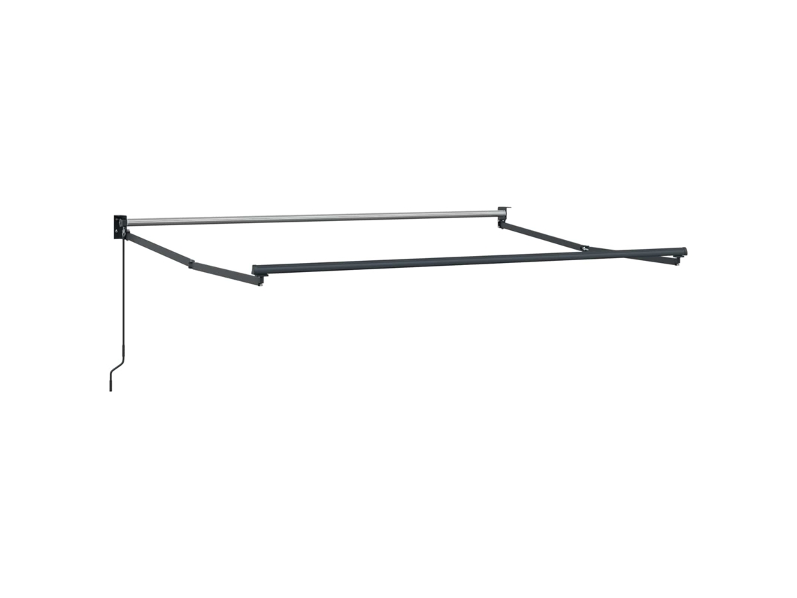 Conjunto 1 Toldo Retrátil Vidaxl Antracite Alumínio (3 X 2 M)