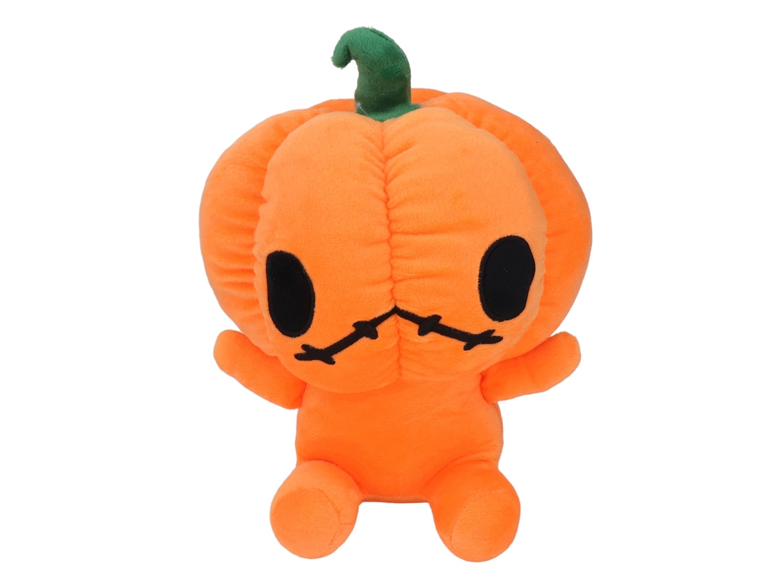 Mali boneca de Pelúcia de Abóbora Halloween Adorável Elástico Macia Brinquedo Decoração Presente 30cm Laranja