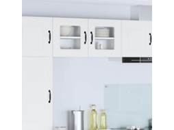 Vidaxl Painel De Lava-louça Kalmar 2 Unid. Branco Derivados De Madeira
