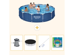 Bestway Piscina Bestway Steel Pro Redonda - 396x84 Cm - 5-peças S299