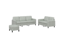 Sofa Set, Sofa Sets Vidaxl Cinzeto Veludo (n/a)