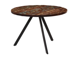 Vidaxl Mesa De Jantar 110x75 Cm Madeira Recuperada Maciça
