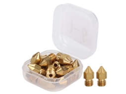 Kit De 20 Bicos Mk8 De 1,75mm Com Rosca M6 Para Impressora 3d Com Caixa De Armazenamento