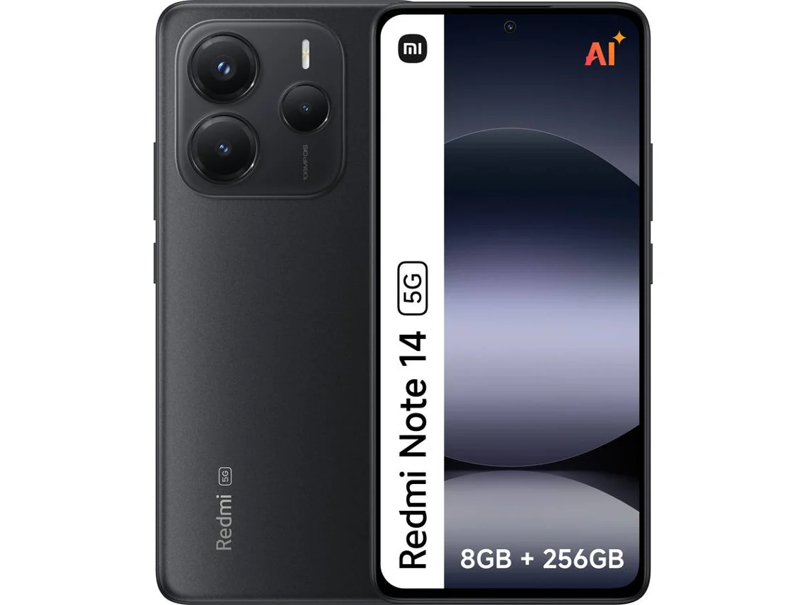 Smartphone XIAOMI Redmi Note 14 5G (6,67'' - 8 GB - 256 GB -Preto)