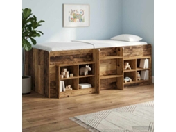 Vidaxl Cama Alta Para Crianças Madeira Antiga 80 X 200 Cm