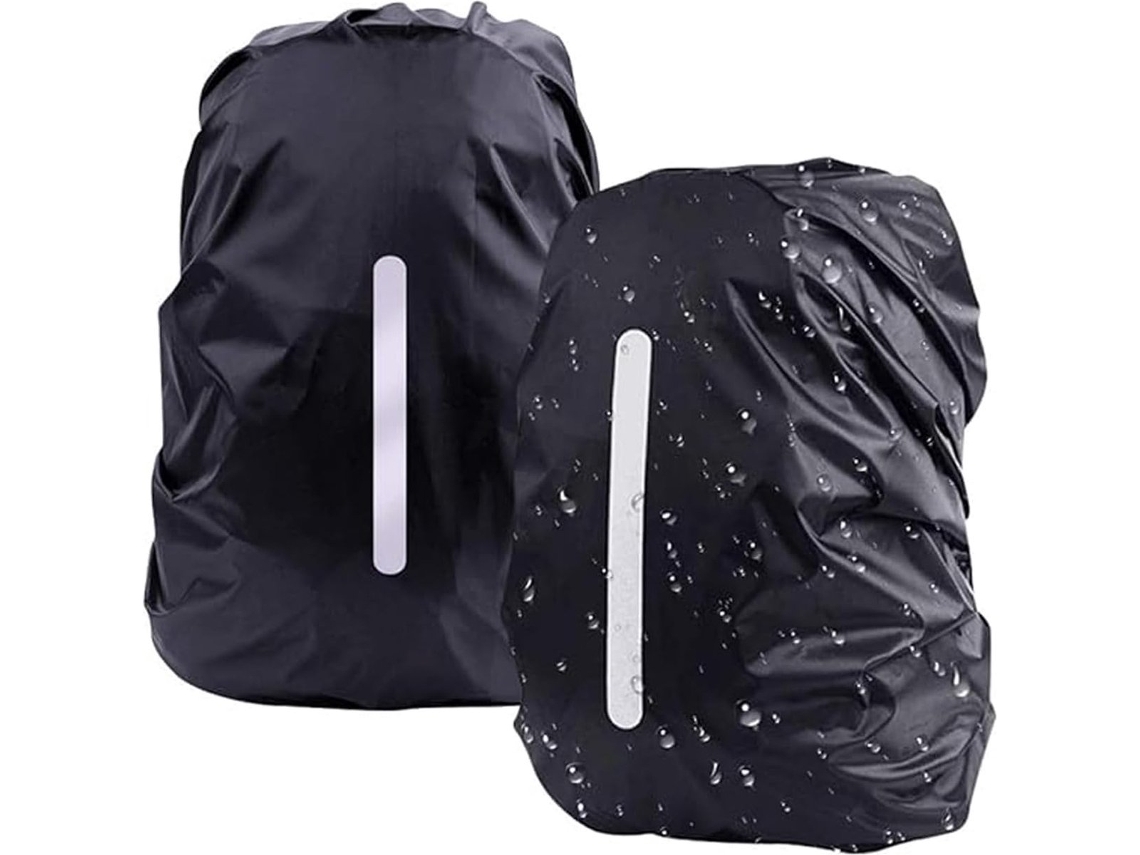 Capa de Chuva Impermeável para Mochila BRILVIBERA com refletora, pacote com 2 XL (56, 70l)