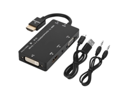 Conversor Hdmi (hdmi Para Dvi Vga 4-em-1 Multi-interface)
