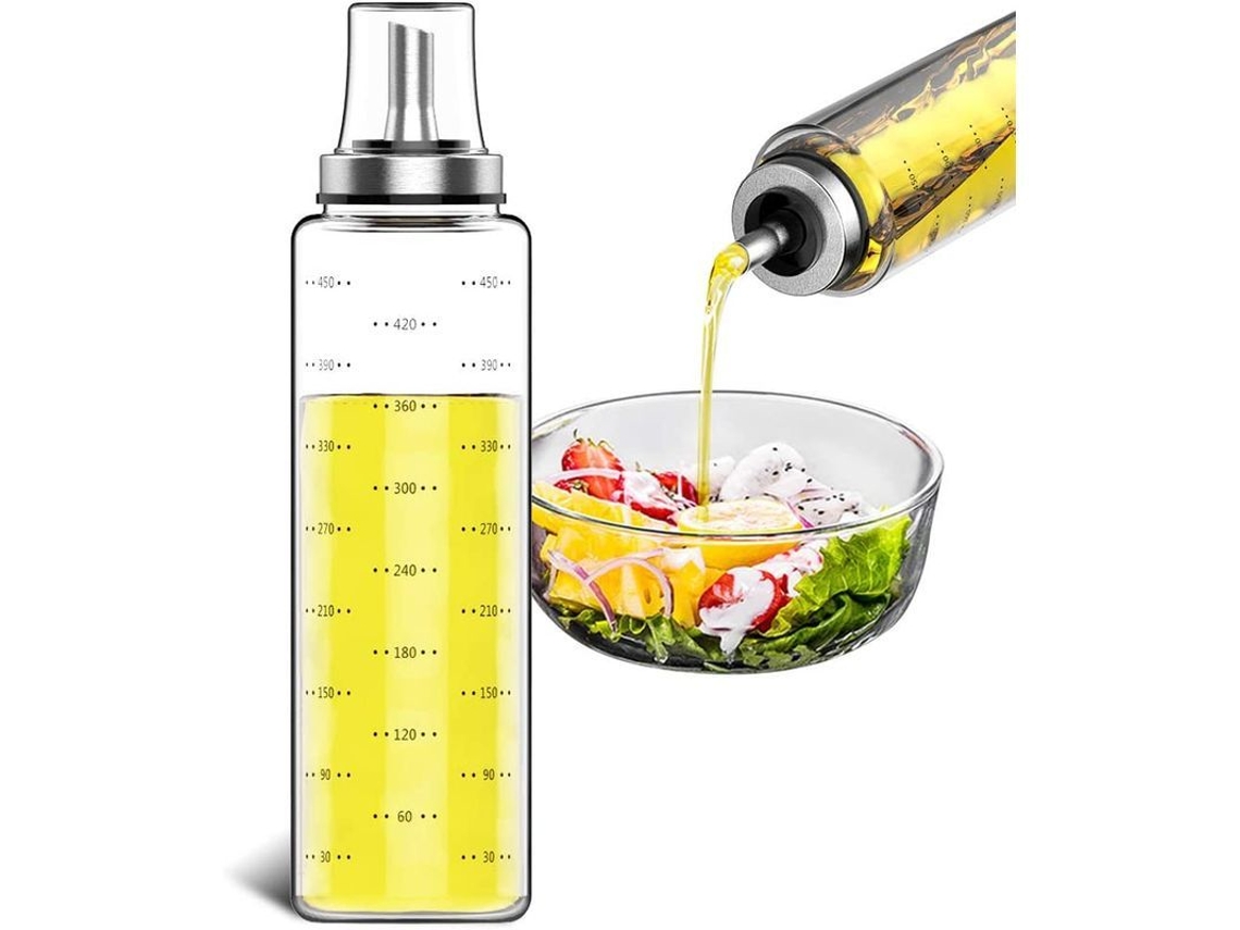 Garrafa de óleo spray Nova Line, 200ml, inox, anti vazamento, para cozinha e BBQ