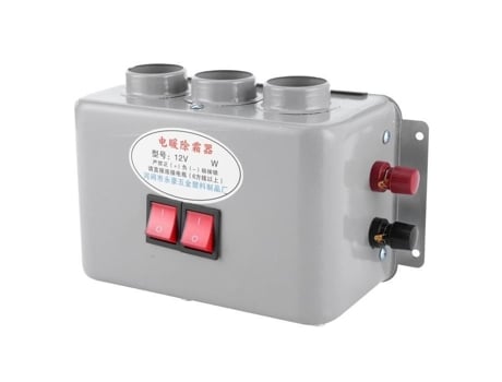 CIKONIELF Aquecedor Compacto para Carro Descongelador para Carro 12V 3 Furos Aquecimento Rápido de Inverno 600W-800W