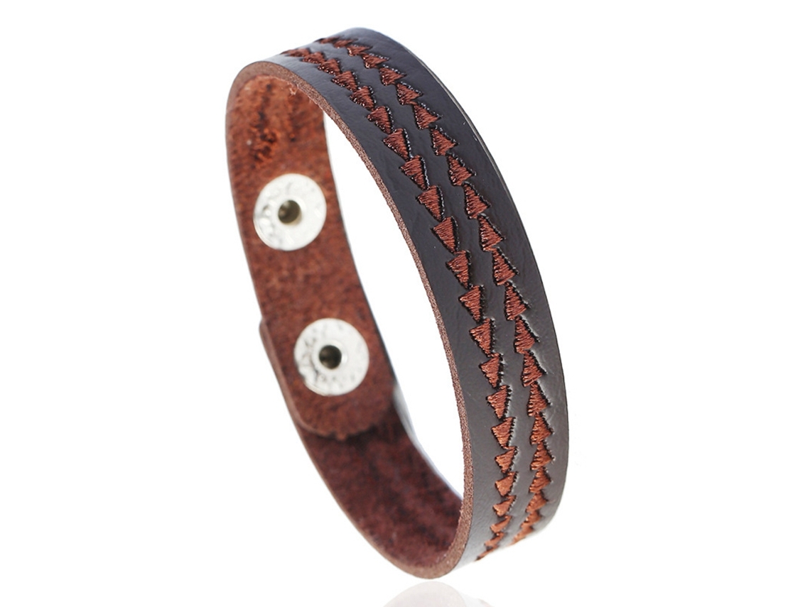 Pulseira De Couro Estilo Simples Universal Para Todos Os Estilos