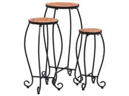 Table, Tables Vidaxl Marrom Cerâmica (30 X 70 Cm)