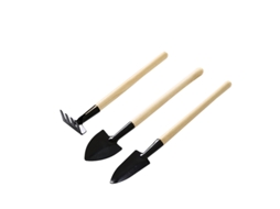 Conjunto De 3 Mini Ferramentas De Jardinagem - Ancinho, Espátula E Pá*