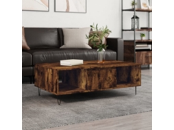 Vidaxl Mesa De Centro 104x60x35cm Derivados De Madeira Carvalho Fumado