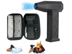 Ventilador Turbo, Mini Ventilador, Ventilador a Jato, Mini Ventilador Multifuncional, 3 Velocidades Ajustáveis​​, Preto BRILVIBERA