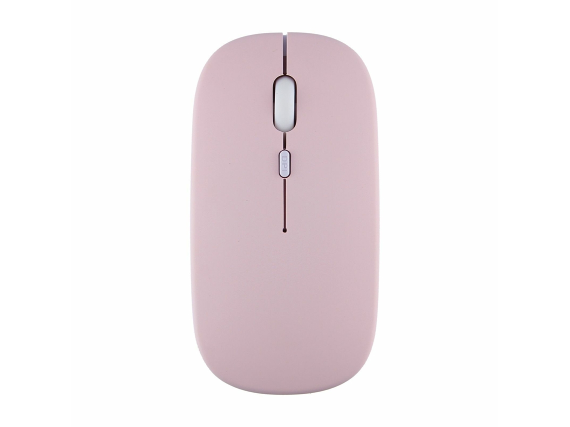 Mouse Sem Fio Bluetooth Recarregável 2.4g Para Ipad, Macbook E Laptop Rosa Modo Bluetooth SUNNY SPACES