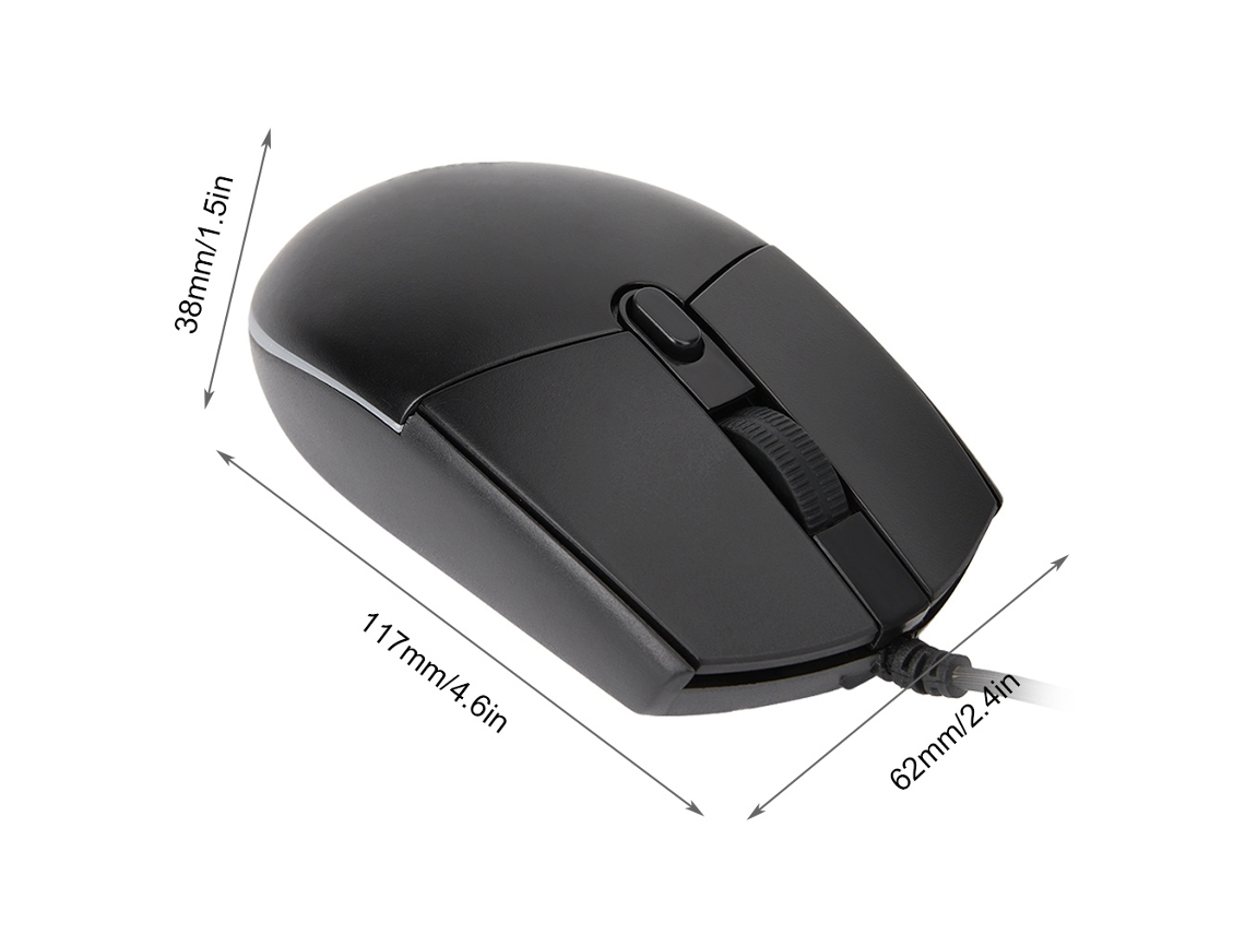 Rato Usb com Padrão de Escudo Mágico LAXISCREED