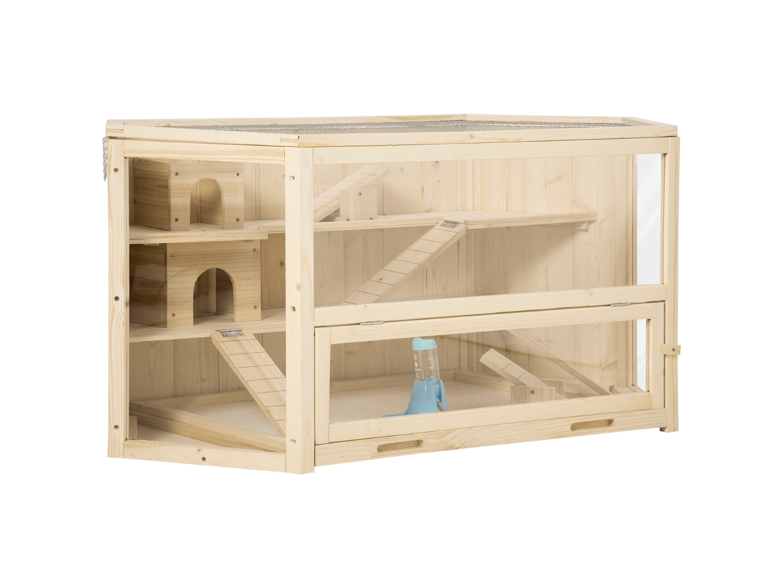 Recinto Modular para Coelhos E-TOWN, com acessórios, 105x70x35cm