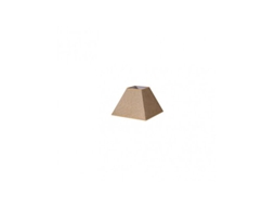Abajur Divos Pyramid E27 Marrom 17Dx8Dx13H Bolsa de Juta