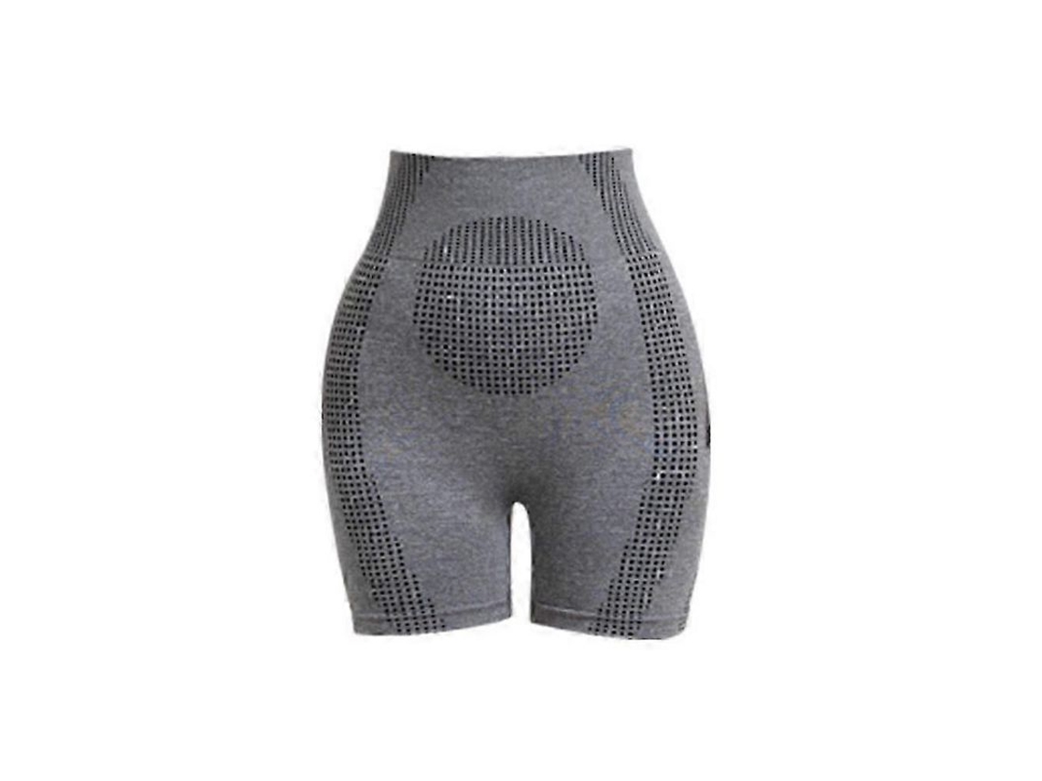 Calcinha Modeladora Feminina com Apoio Abdominal, Eleva Bumbum e Design Anti deslizante para Dia Completo Cinza