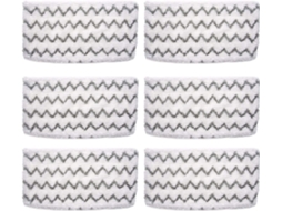 Pacote com 6 almofadas de substituição compatíveis com Shark S1000 S1000a S1000c S1000wm S10001c Steam Mop Zeuxo