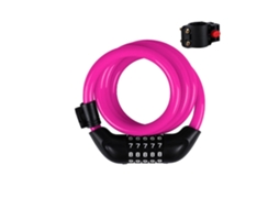 Cadeado de bicicleta com senha rosa Slowmoose