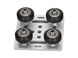 Placa De Portal De V Para Perfiles De Aluminio Tipo V 2020 Ruedas Impresoras 3d Cnc Estándar Plata