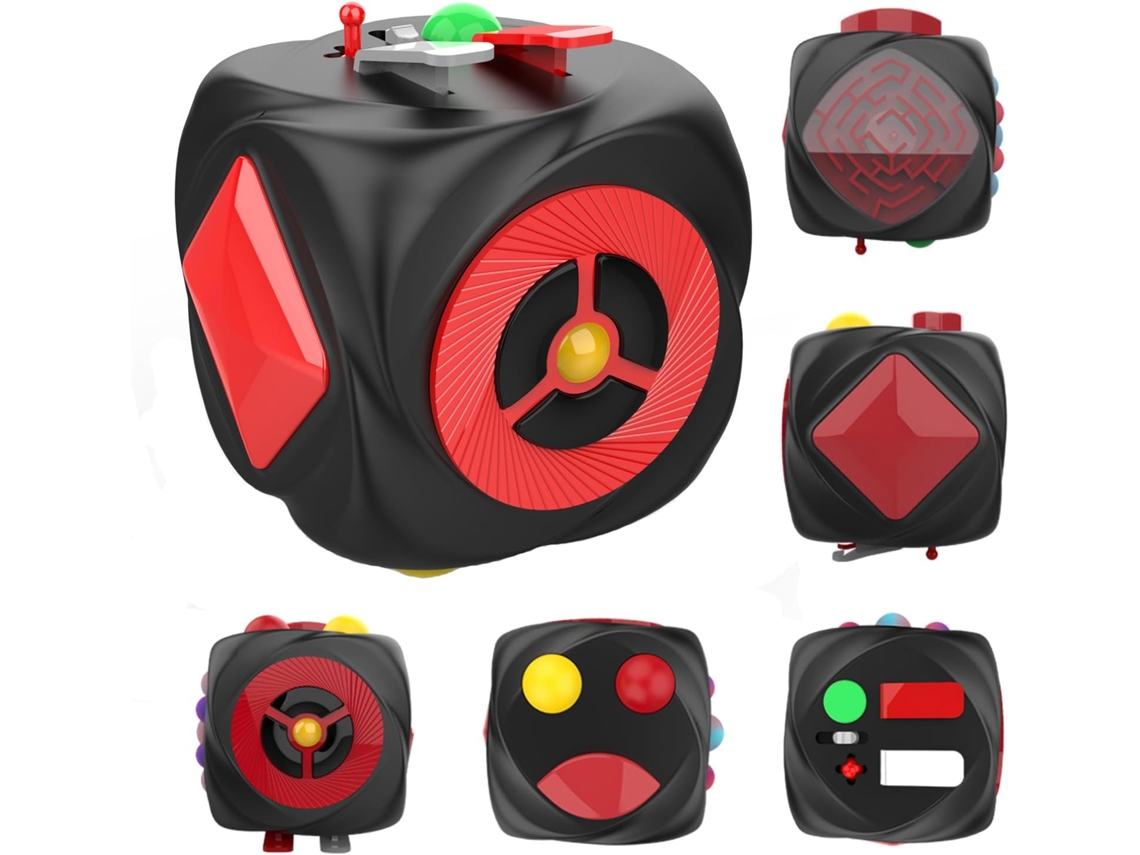 Brinquedo Antiestresse em Formato de Dado, Sensorial para Descompressão Das Pontas Dos Dedos, Ideal para Aliviar o Autismo AQUAFORGE