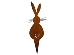 Adornos De Coelho De Ferro Para Páscoa Jardim