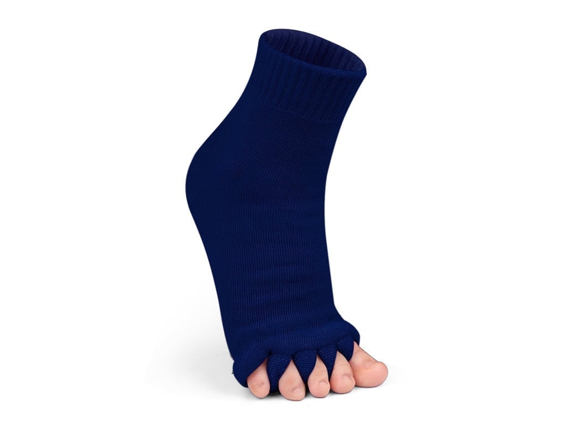 Meias Separadoras de Dedos para Mulher, Ideais para Yoga, Alívio da Dor, Melhora a Circulação HENTEN HOME 1 Par Azul marinho