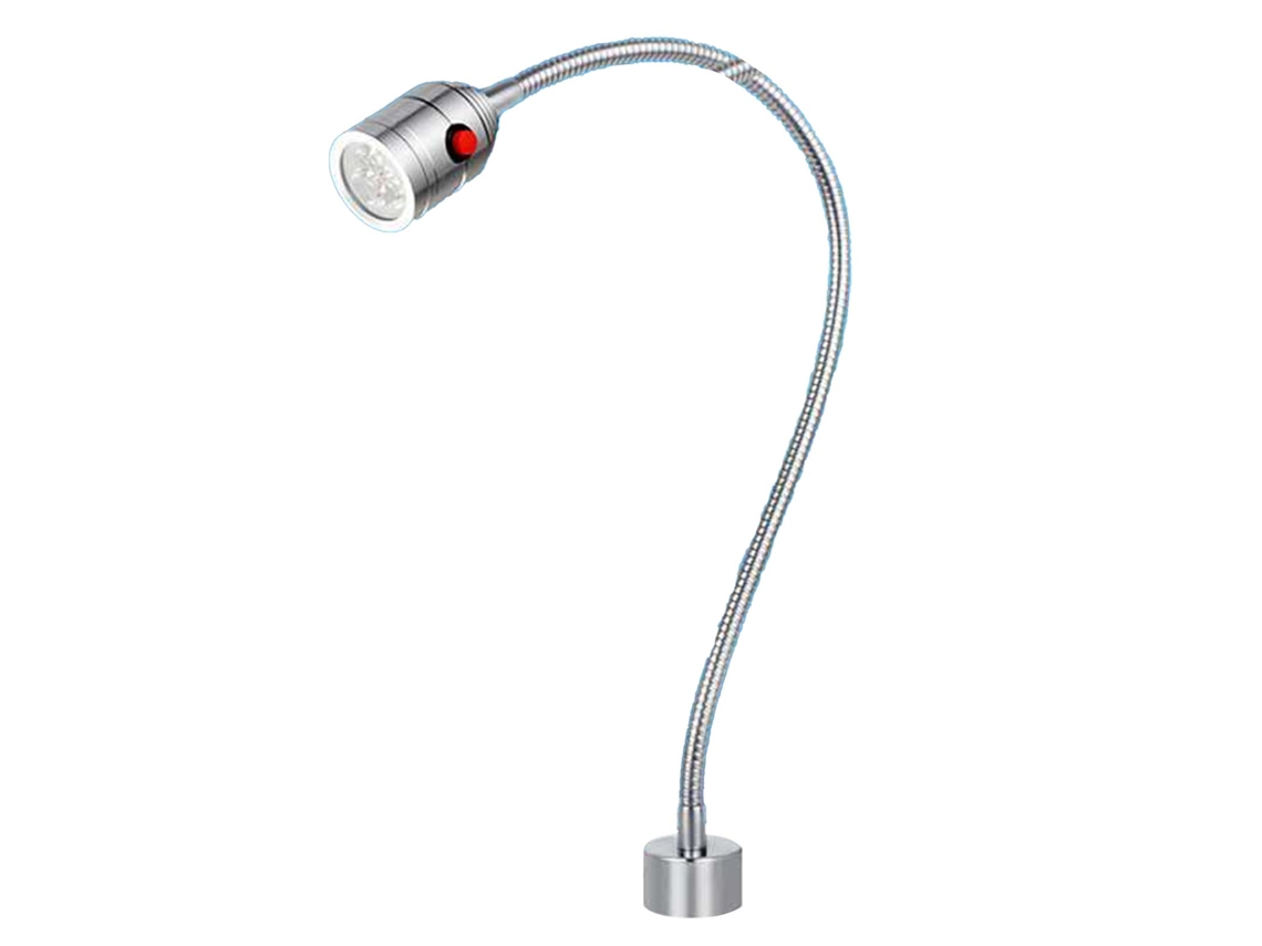 Lâmpada de Trabalho Led com Pescoço de Ganso 5w 24v Base Magnética 500mm para Bancada de Reparo | S/MARCA