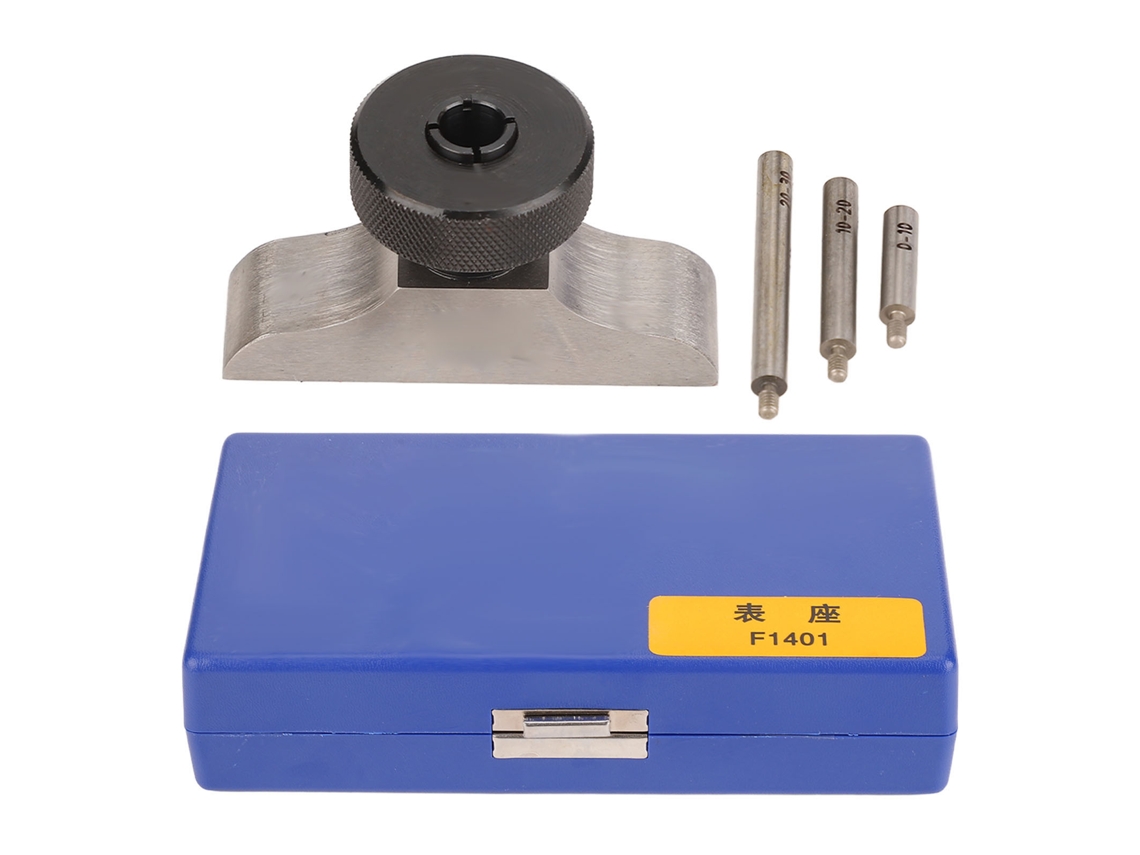 Base Para Indicador Dial De Profundidad De Acero Inoxidable Templado Con 3 Varillas Extensibles 63x17mm/2.5x0.7in