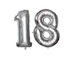 18pcs Balão Mylar Número 18 Allinless