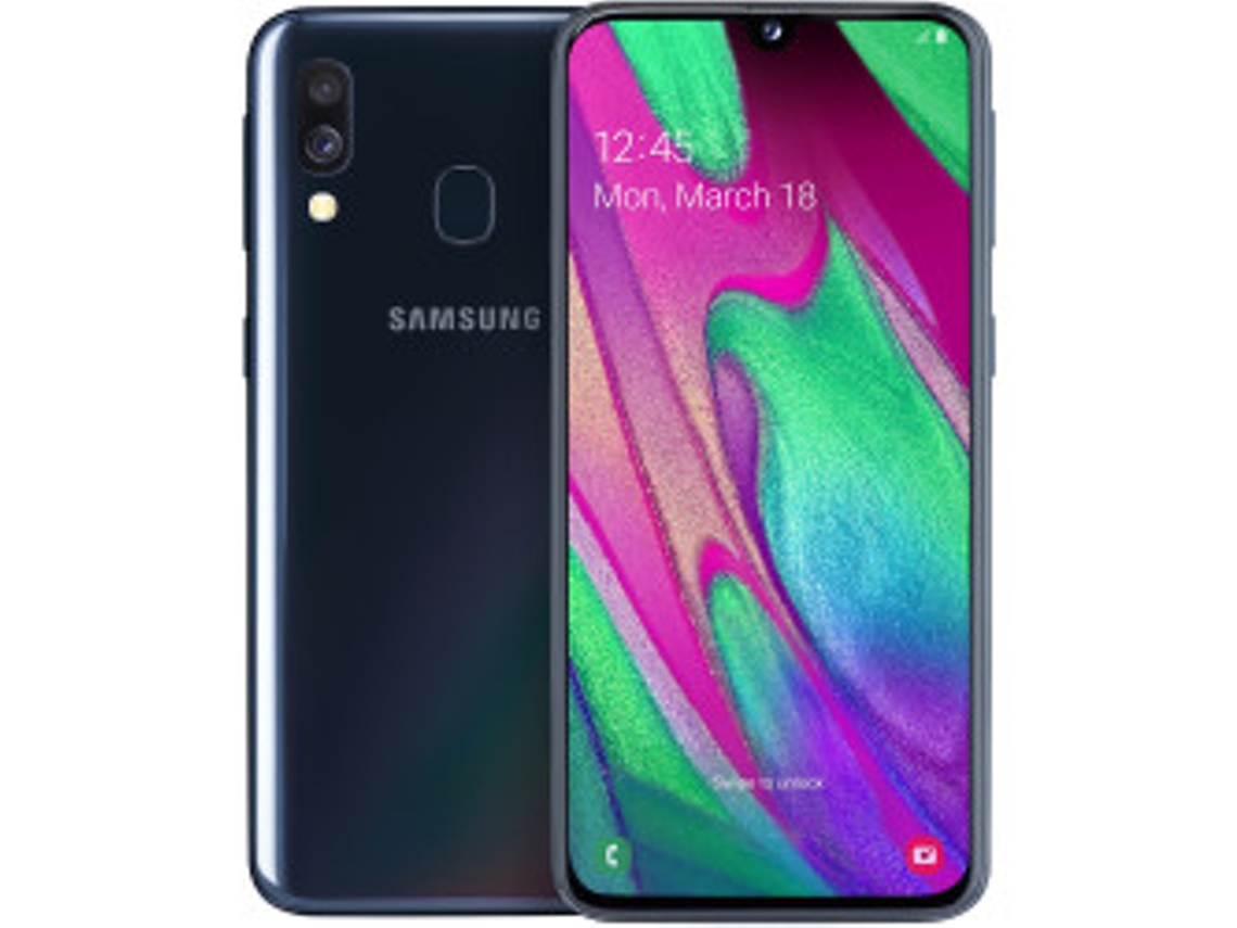 Smartphone SAMSUNG A40 64 Go Preto Dual Sim (Recondicionado Marcas Mínimas)